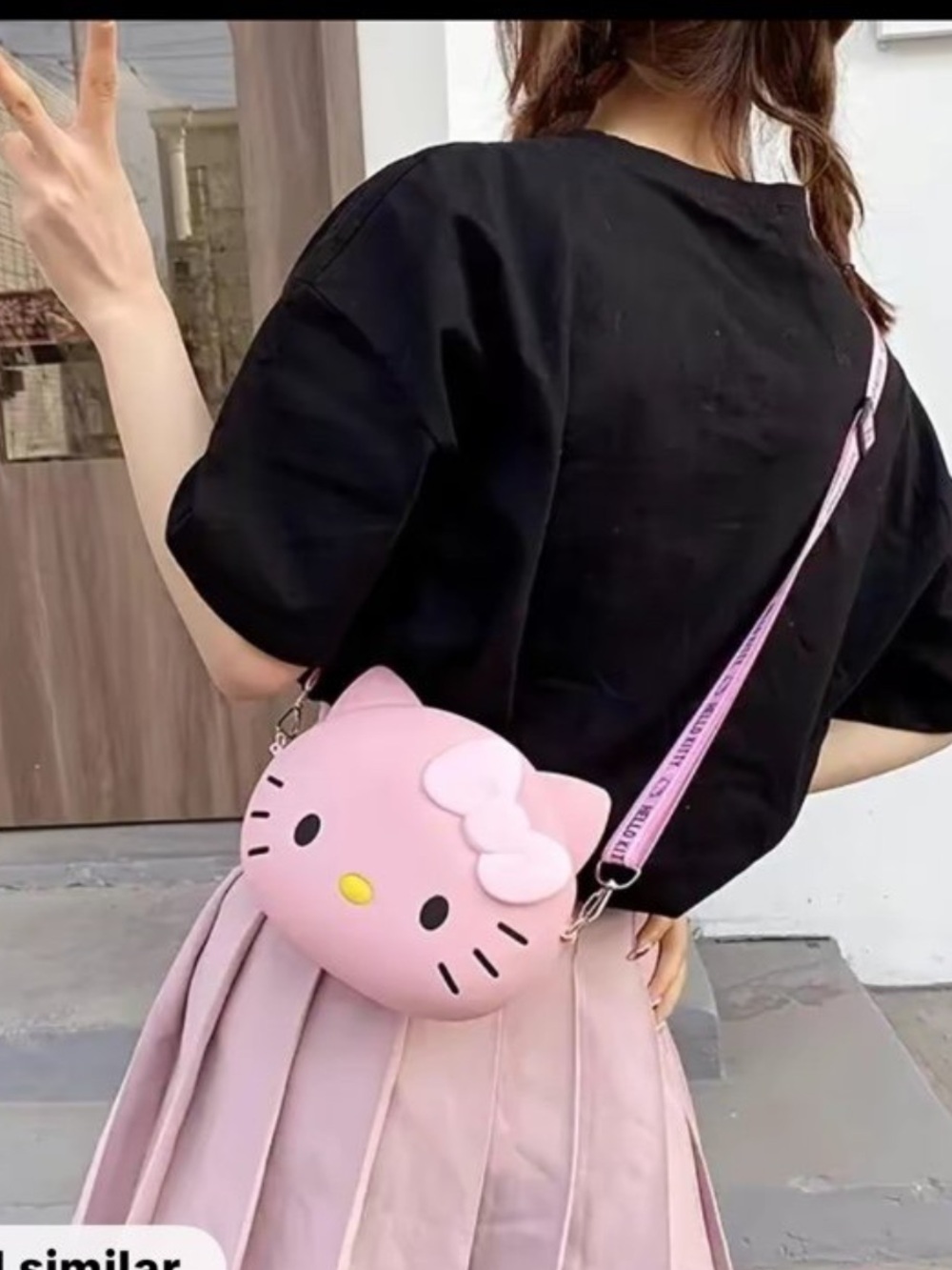 Hello Kitty Adorable Pink Crossbody Bag